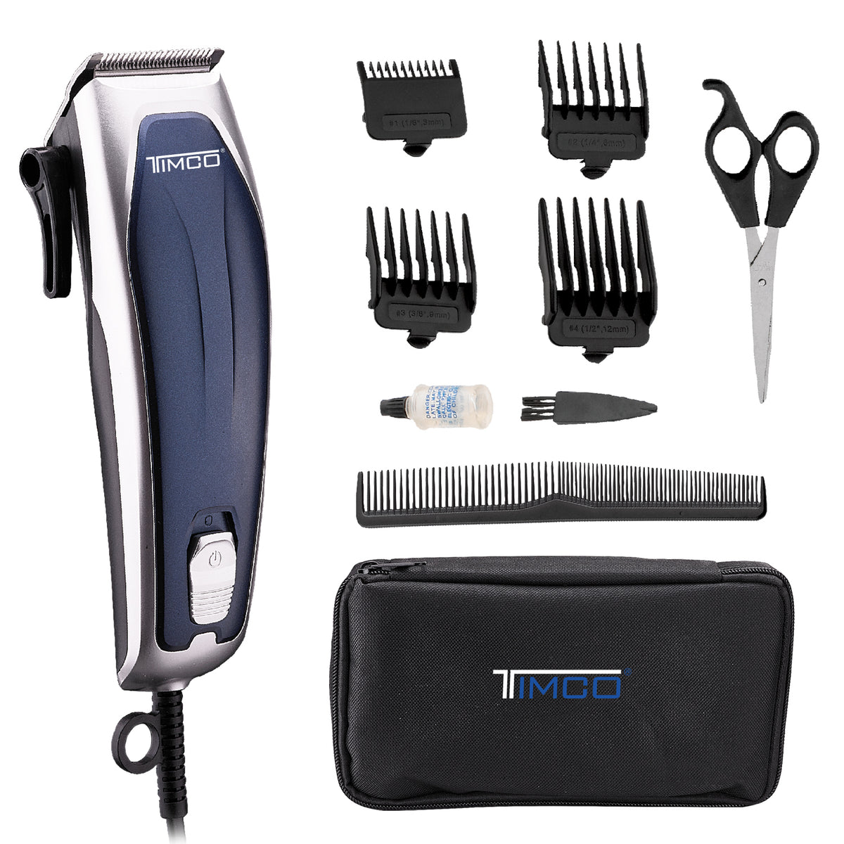 Maquina de Corte Cabello Barba Electrica Clipper con Estuche Peines Gu timco .mx