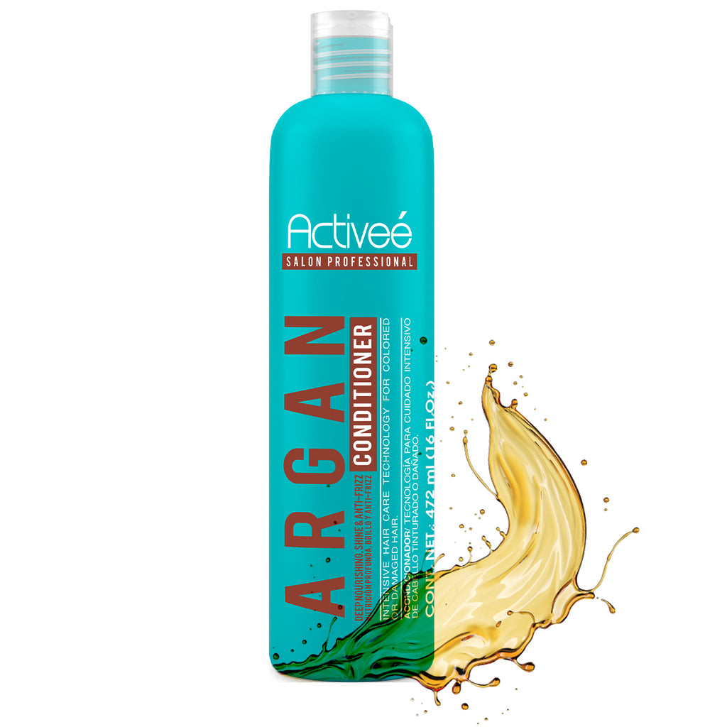 Acondicionador Activee Professional Argan  Tecnologia para cuidado Intensivo de Cabello Teñido o Dañado Libre de Sal