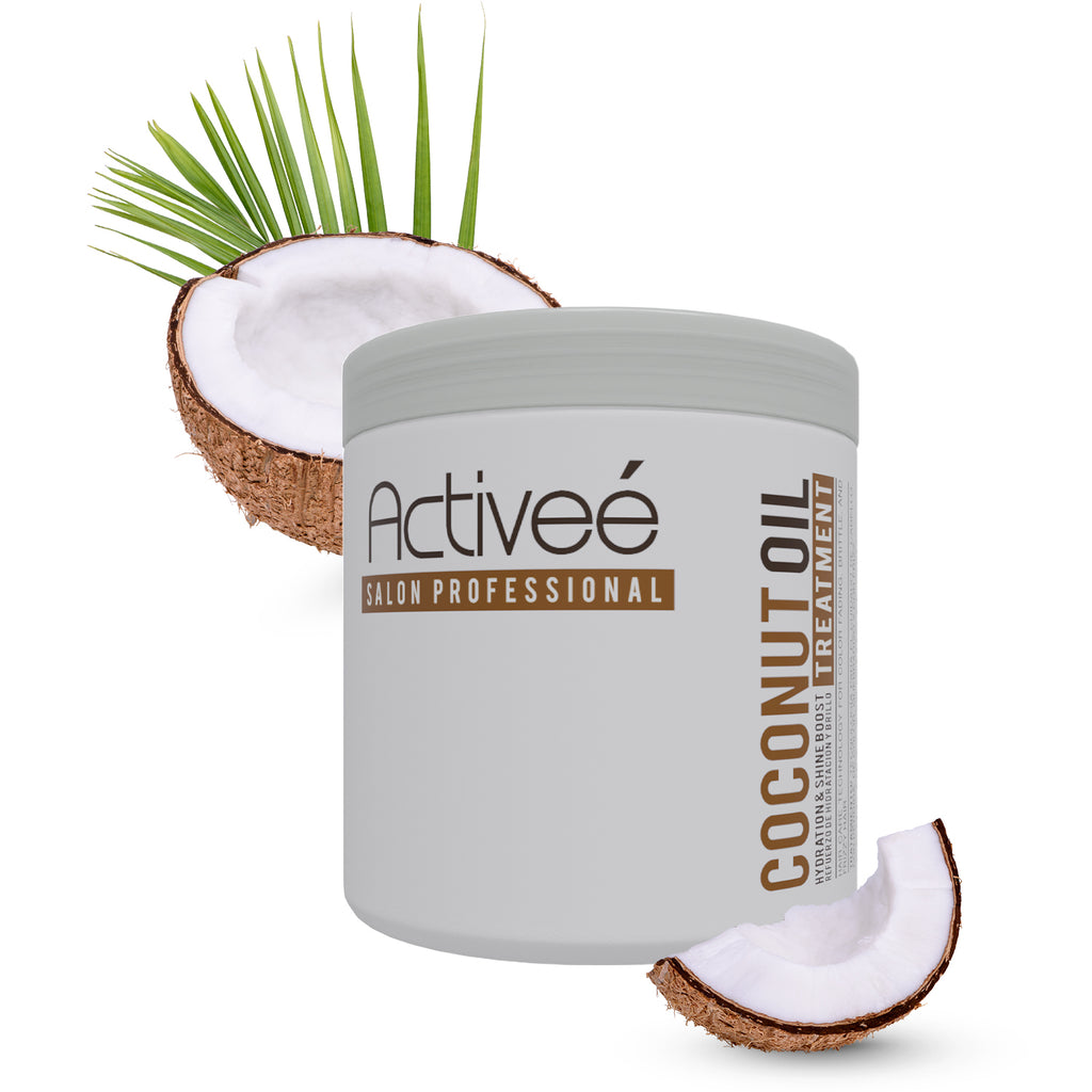 Tratamiento Capilar Activee Professional Coconut Oil Tecnologia para cuidado Cabello con Perdida de Color Quebradizo y con Frizz Libre de Sal