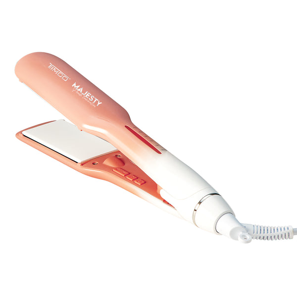 Plancha Alaciadora de Cabello Ajuste Automatico de Temperatura Majesty Peach Tourmaline Timco PHS127