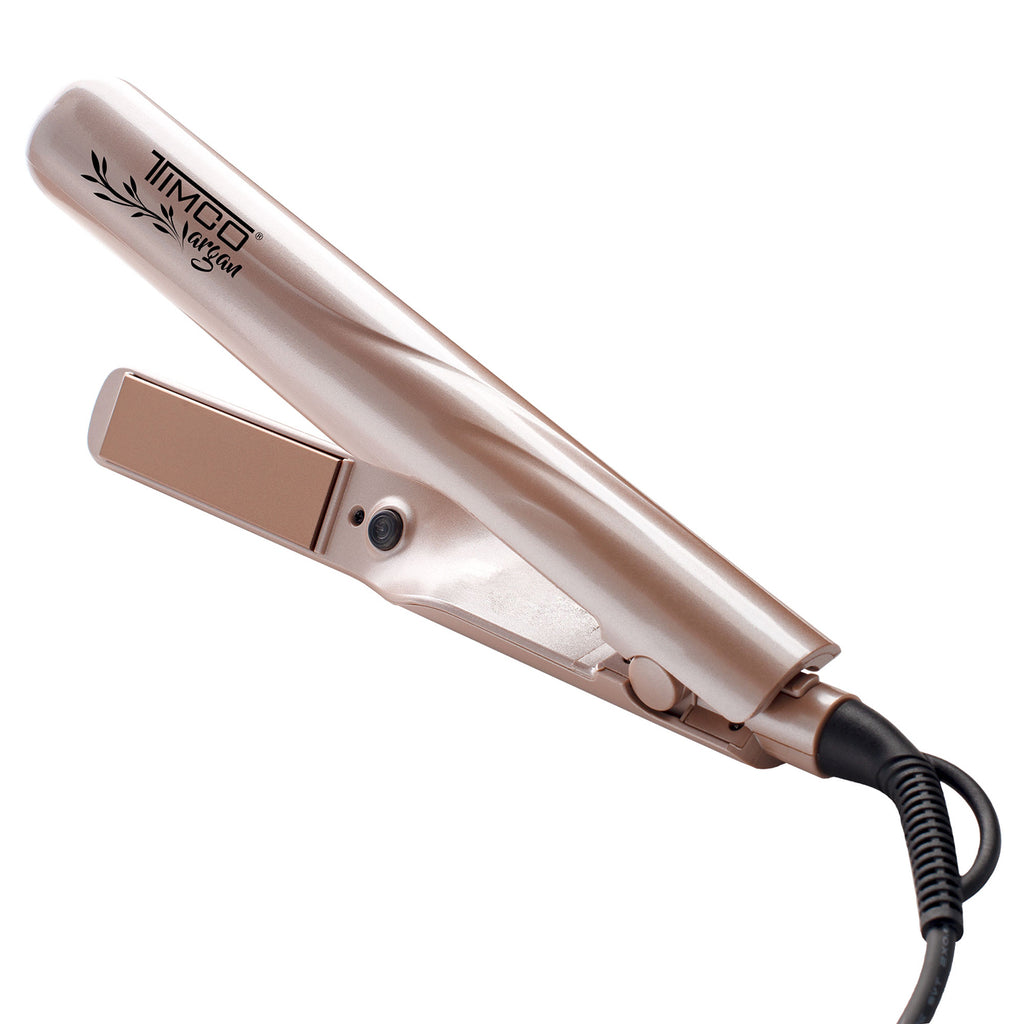 Plancha Alaciadora de Cabello Alisa Ondula Riza Placas Argan Timco P-TOR