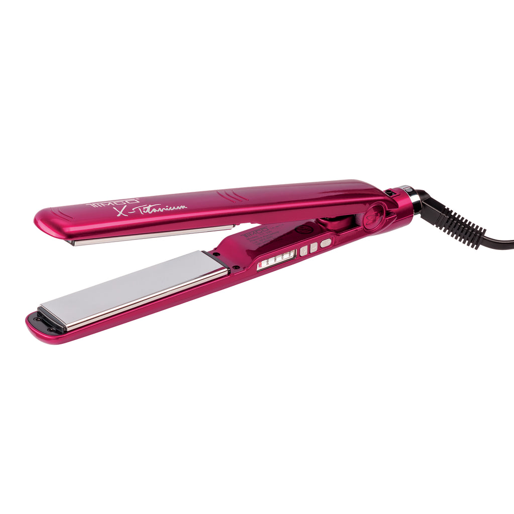 Plancha Alaciadora de Cabello Uso Profesional X-titanium Rosa Timco TIT-230P